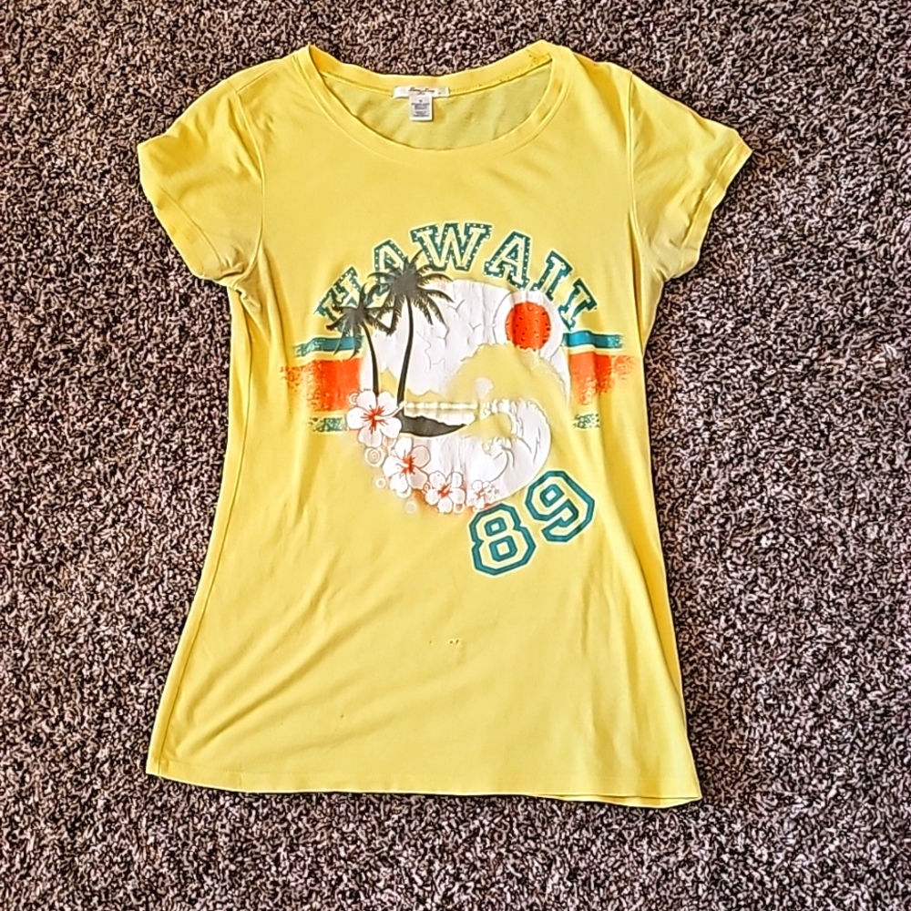 Women's yellow Hawaii t-shirt